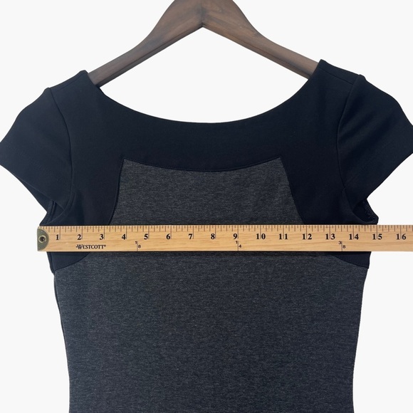 Amanda Uprichard Gray and Black Bodycon Mini Dress - Picture 4 of 7